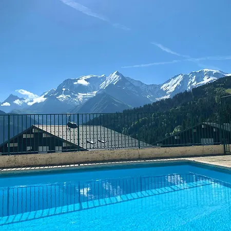 Au Loup Blanc Avec Vue Mont Blanc アパート サン・ジェルヴェ・レ・バン